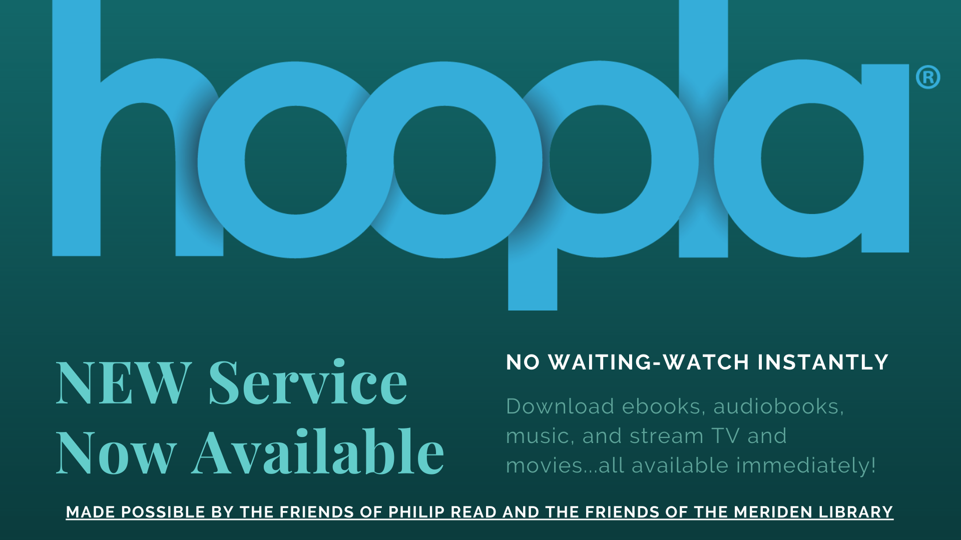 Hoopla media service now available