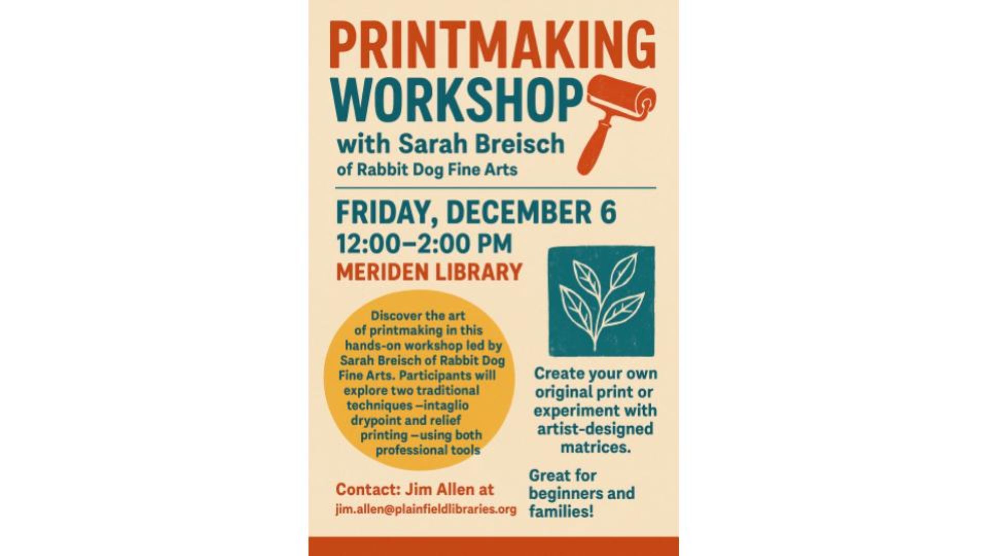 Printmaking Workshop with Sarah Breisch