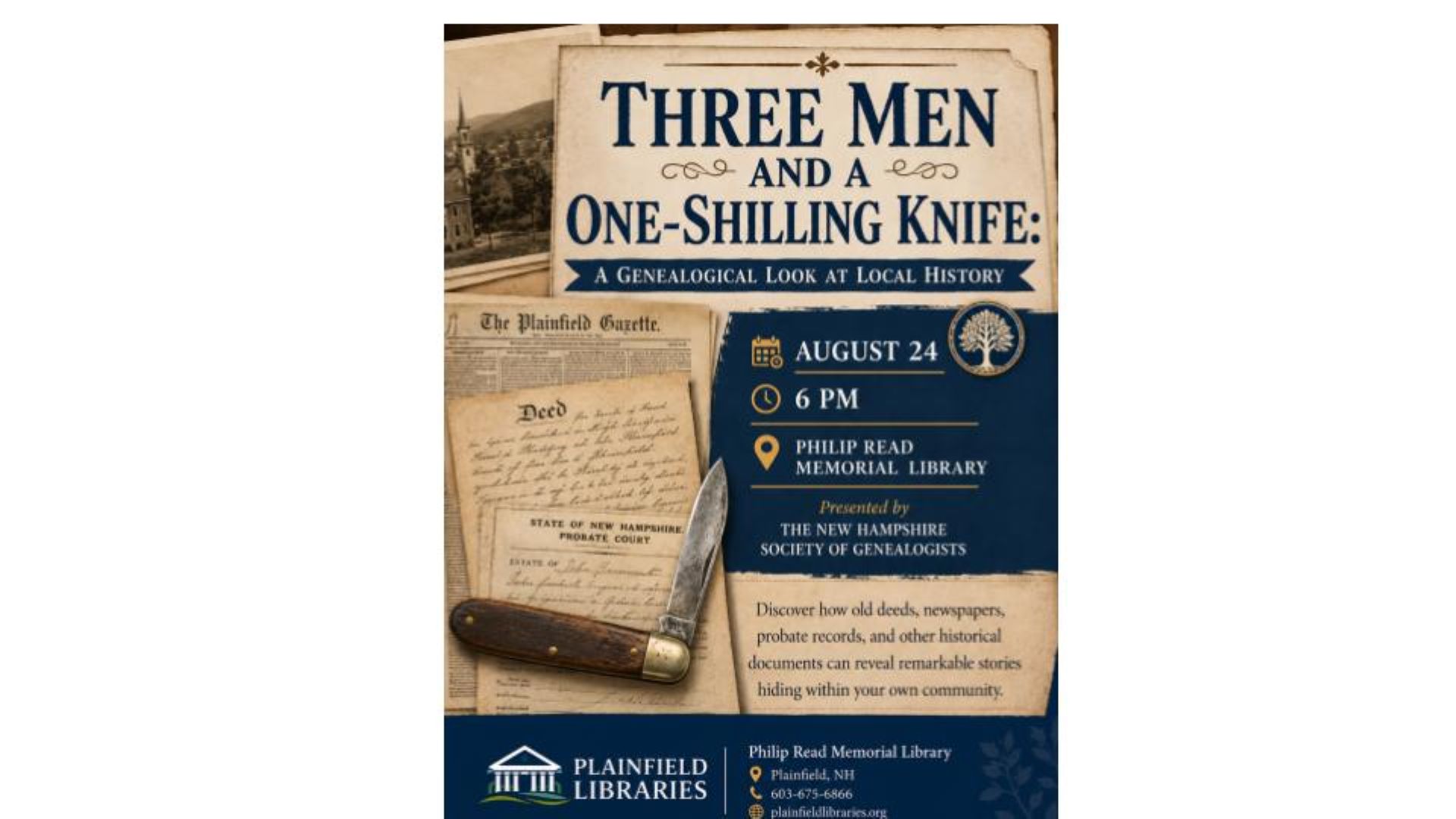 Three Men and a One-Shilling Knife: A Genealogical Look at Local History 