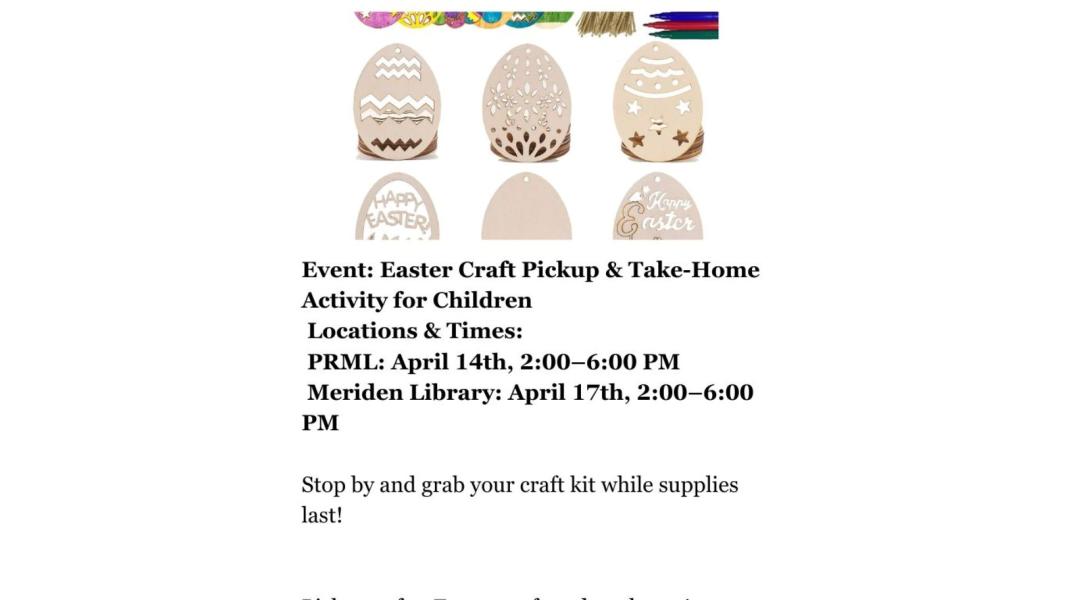 Easter Craft Pickup & Take-Home Activity for Children 🐰🎨🌸